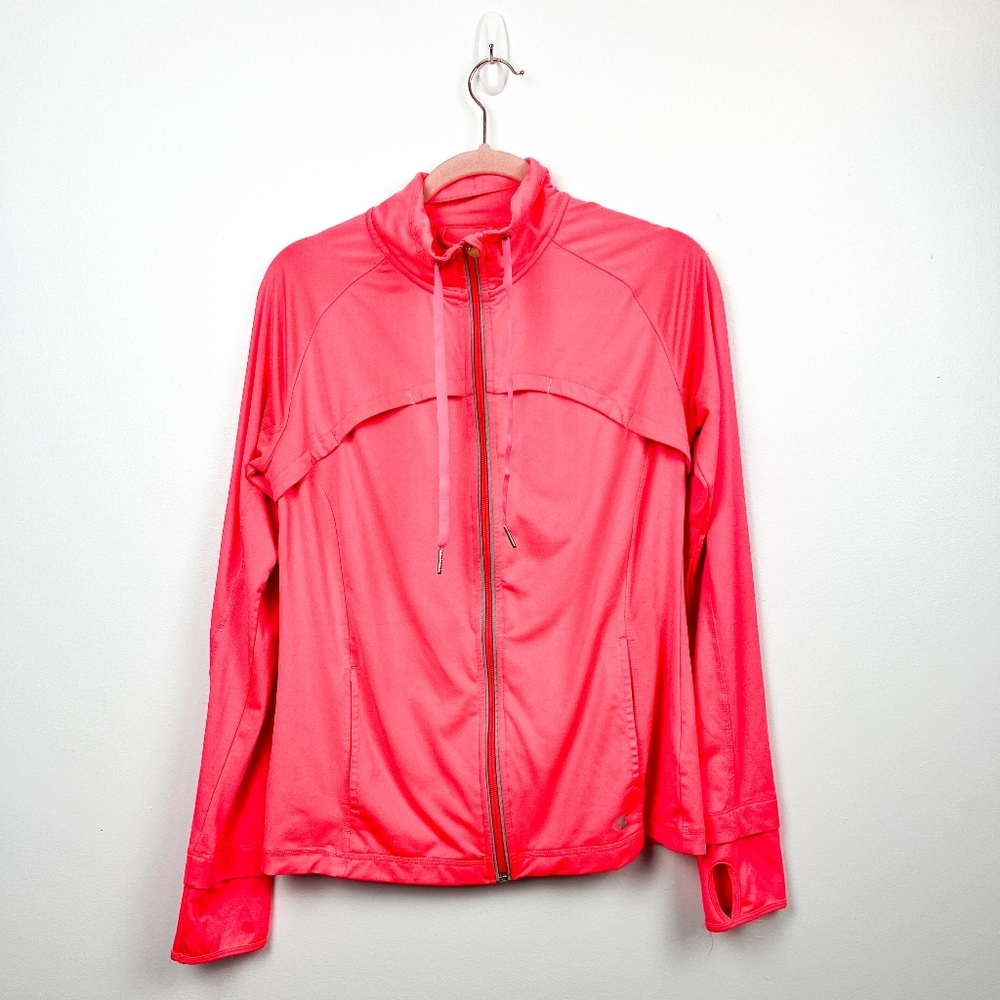 Champion Neon Pink Zip-Up Athletic Jacket